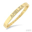 Block 'AMELIA' Diamond Name Bangle