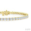 Emerald Shape East-West Diamond Tennis Bracelet
