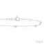 Round Shape Paperclip Diamond Station Chain Bracelet