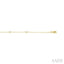 Round Shape Paperclip Diamond Station Chain Bracelet
