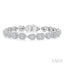 Mixed Shape Halo Fusion Diamond Bracelet