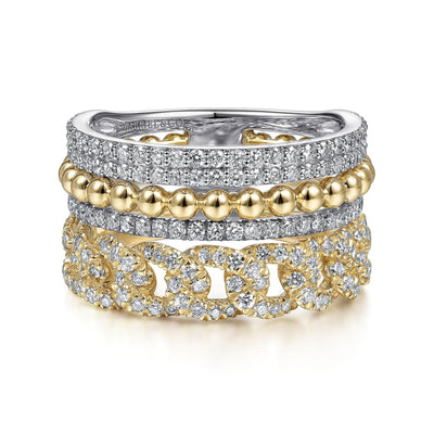 Bujukan Diamond Stackable Fashion Ring