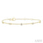 Bezel Set Diamond Fashion Chain Bracelet