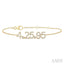 Date '4.25.95' Diamond Chain Bracelet