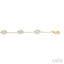 Clover Fluted Diamond Fashion Chain Bracelet
