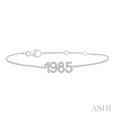 Date '1985' Diamond Chain Bracelet