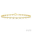 Bezel Set Diamond Station Bracelet