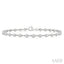 Bezel Set Diamond Station Bracelet