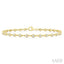Bezel Set Diamond Station Bracelet