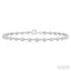 Bezel Set Diamond Station Bracelet