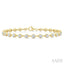 Bezel Set Diamond Station Bracelet