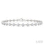 Bezel Set Diamond Station Bracelet
