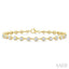 Bezel Set Diamond Station Bracelet