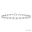 Bezel Set Diamond Station Bracelet