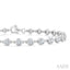 Bezel Set Diamond Station Bracelet