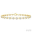 Bezel Set Diamond Station Bracelet