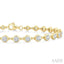 Bezel Set Diamond Station Bracelet