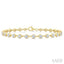 Bezel Set Diamond Station Bracelet