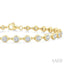 Bezel Set Diamond Station Bracelet