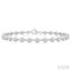 Bezel Set Diamond Station Bracelet