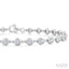 Bezel Set Diamond Station Bracelet