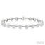 Bezel Set Diamond Station Bracelet