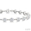 Bezel Set Diamond Station Bracelet