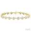Bezel Set Diamond Station Bracelet