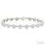 Bezel Set Diamond Station Bracelet