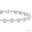 Bezel Set Diamond Station Bracelet