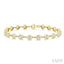 Bezel Set Diamond Station Bracelet