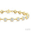 Bezel Set Diamond Station Bracelet
