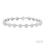Bezel Set Diamond Station Bracelet