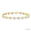 Bezel Set Diamond Station Bracelet