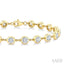 Bezel Set Diamond Station Bracelet