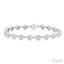 Bezel Set Diamond Station Bracelet