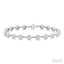 Bezel Set Diamond Station Bracelet