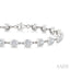 Bezel Set Diamond Station Bracelet
