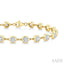 Bezel Set Diamond Station Bracelet
