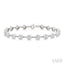 Bezel Set Diamond Station Bracelet