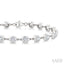 Bezel Set Diamond Station Bracelet