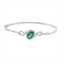 Emerald & Diamond Bangle Bracelet