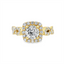 Round Diamond Halo Engagement Ring