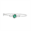 Emerald & Diamond Bangle Bracelet