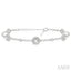 Round Shape Halo Diamond Chain Bracelet