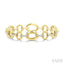 Aeris Gold Oval Link Diamond Fashion Bracelet