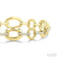 Aeris Gold Oval Link Diamond Fashion Bracelet