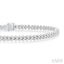 Three Row Diamond Tennis Bracelet