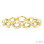 Bold Oval Shape Link Diamond Fashion Bracelet