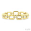 Aeris Gold Rectangular Shape Link Diamond Fashion Bracelet
